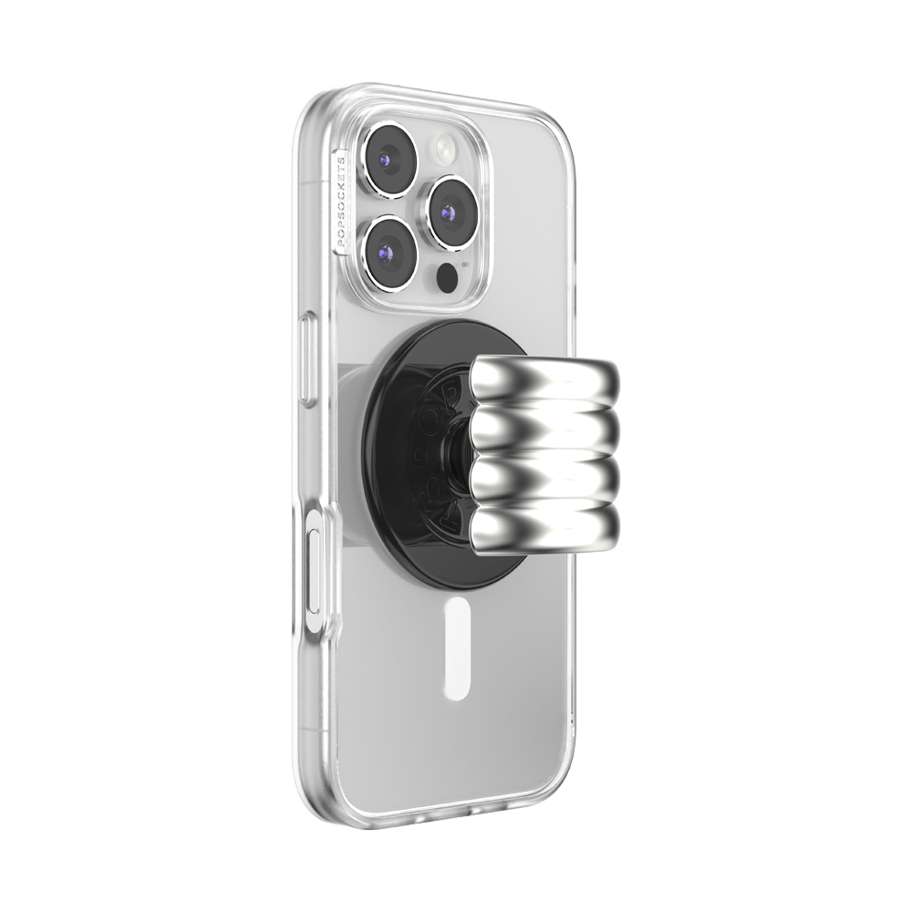 Enamel Puffy Stack Silver —  MagSafe PopGrip - US 94634