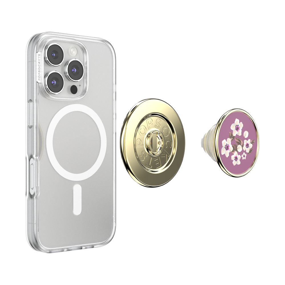 Enamel Floral Mauve — MagSafe PopGrip - US 24236