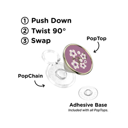 Enamel Floral Mauve — PopTop - US 78795