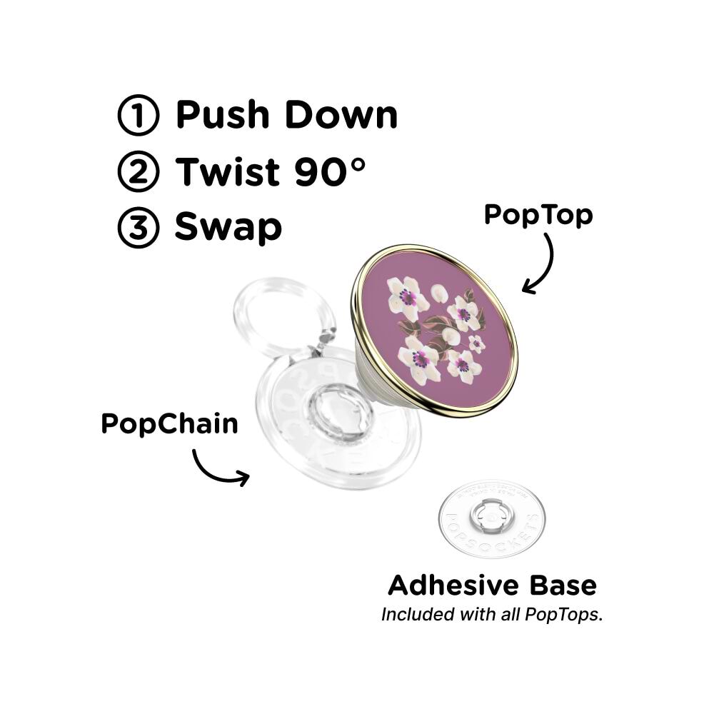 Enamel Floral Mauve — PopTop - US 17017