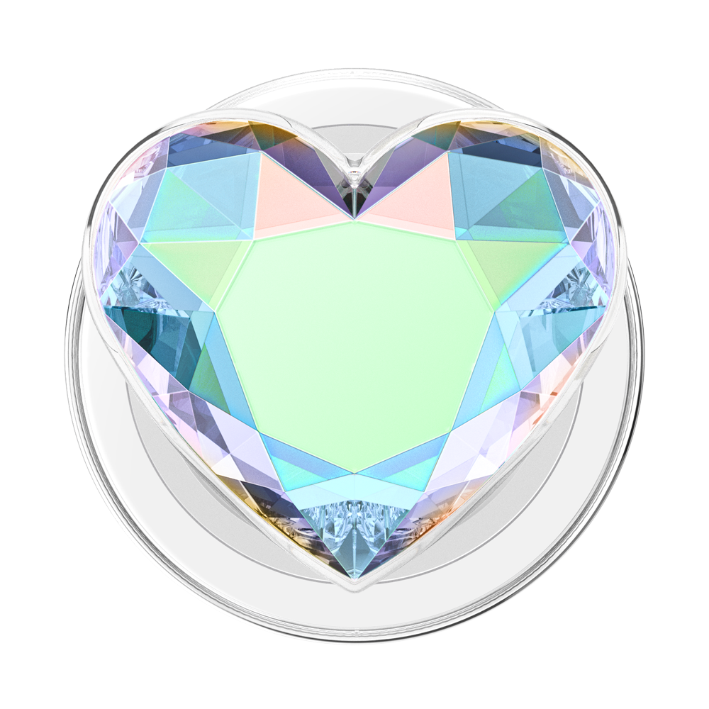 Iridescent Crystal Heart — MagSafe PopGrip - US 18214
