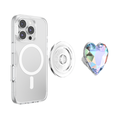 Iridescent Crystal Heart — MagSafe PopGrip - US 20446
