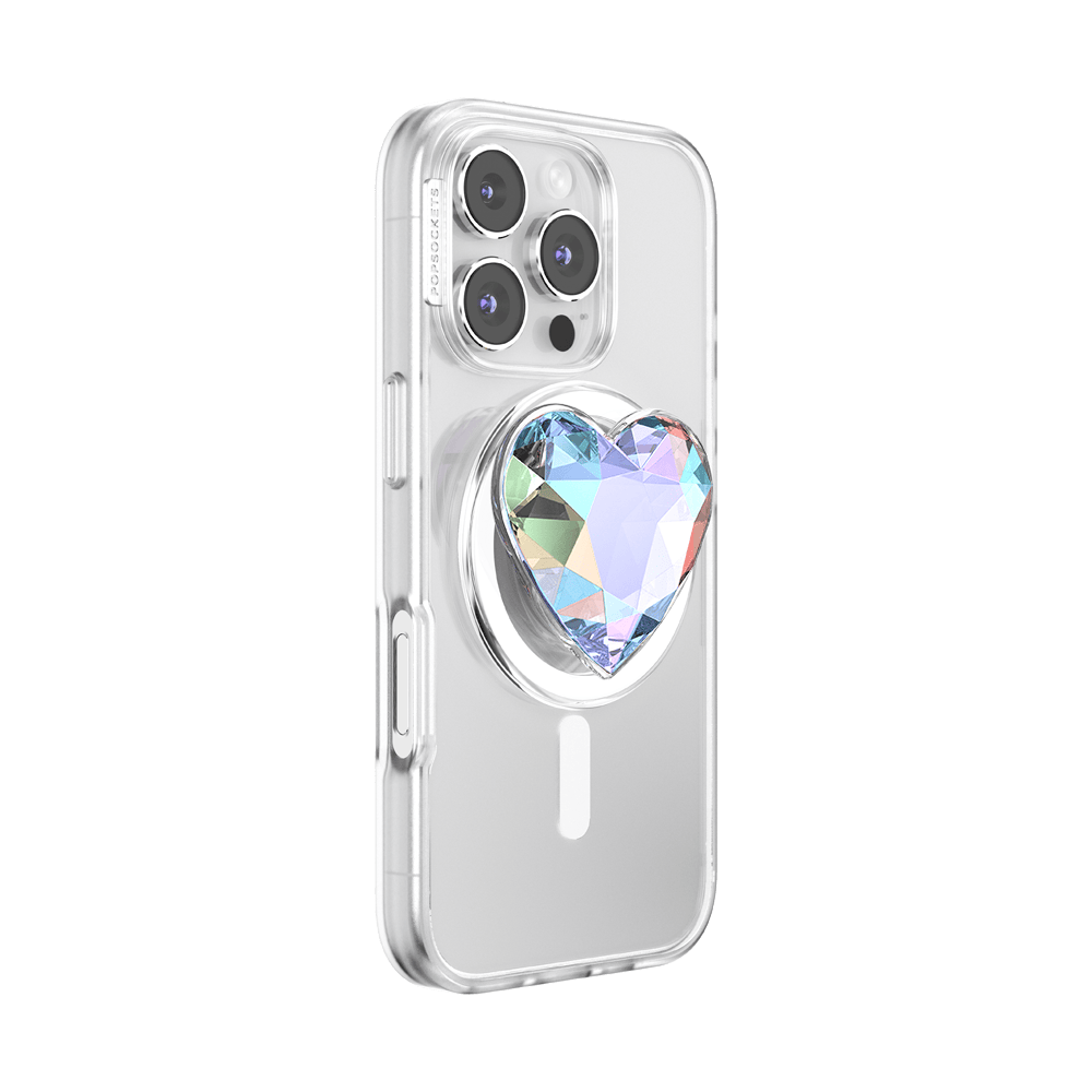 Iridescent Crystal Heart — MagSafe PopGrip - US 61777