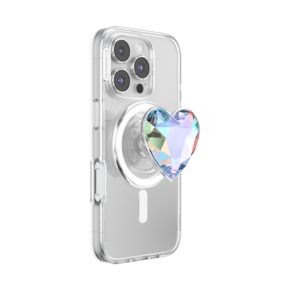 Iridescent Crystal Heart — MagSafe PopGrip - US 02520