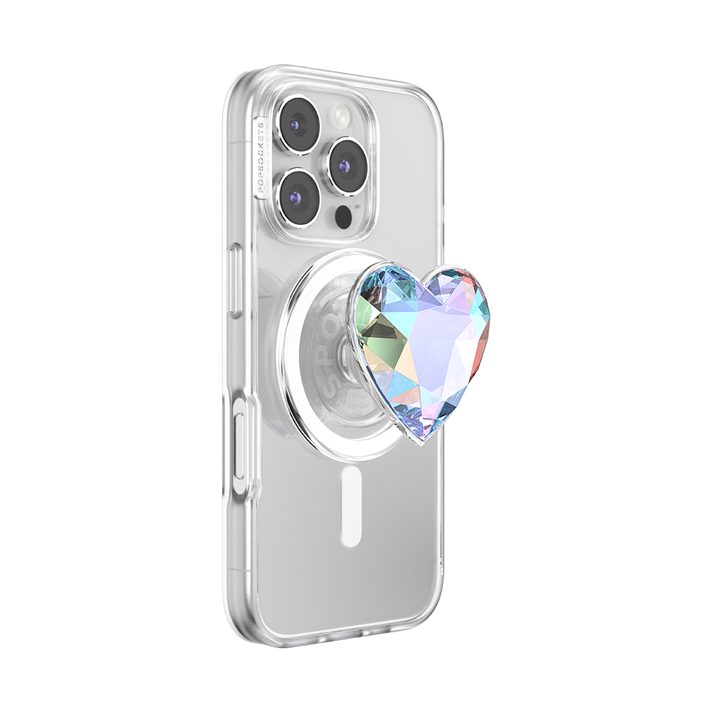 Iridescent Crystal Heart — MagSafe PopGrip - US 61777