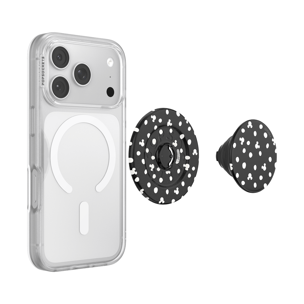 Mickey Polka Dot Black — MagSafe PopGrip - US 06947