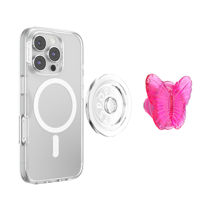 Molded Butterfly Magenta — MagSafe PopGrip - US 35625