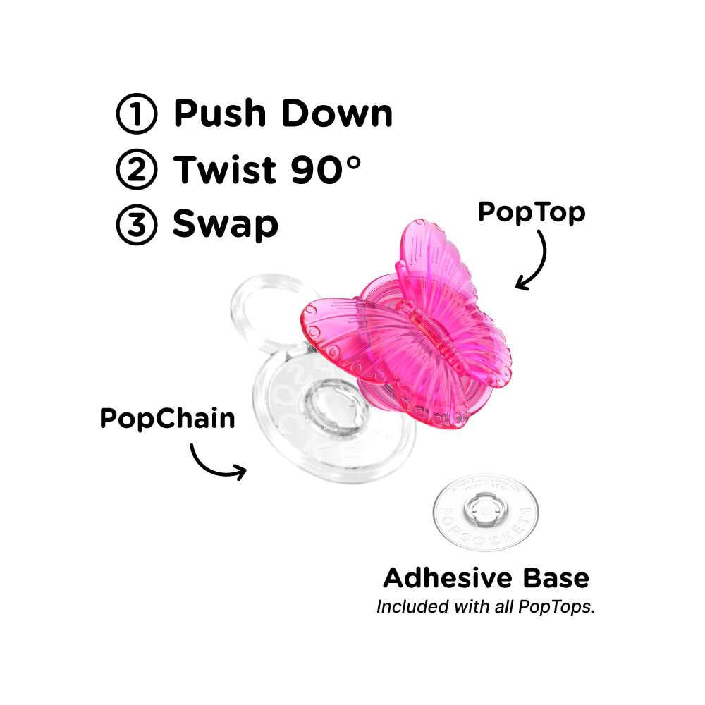 Molded Butterfly Magenta — PopTop - US 47447