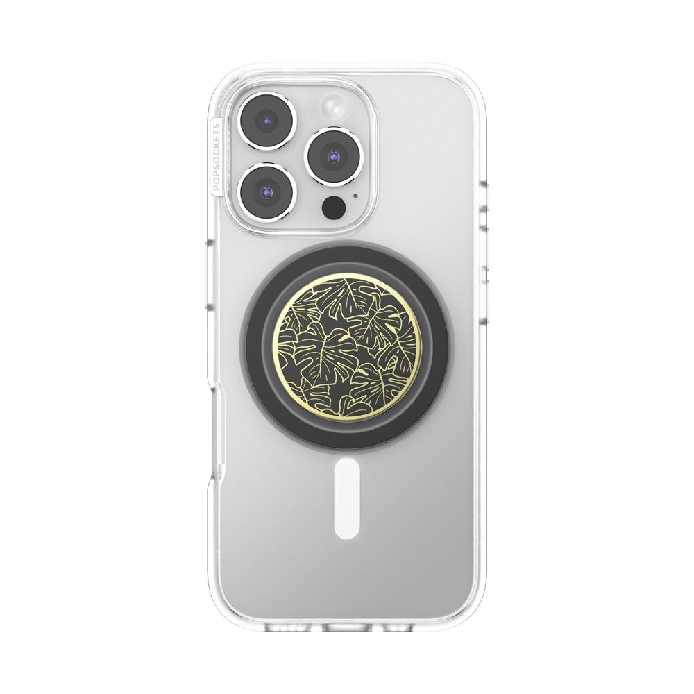 Enamel Monstera Black — MagSafe PopGrip - US 19917
