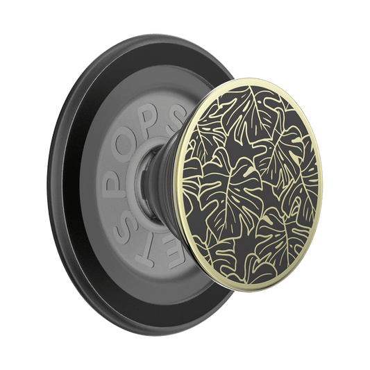 Enamel Monstera Black — MagSafe PopGrip - US 08255