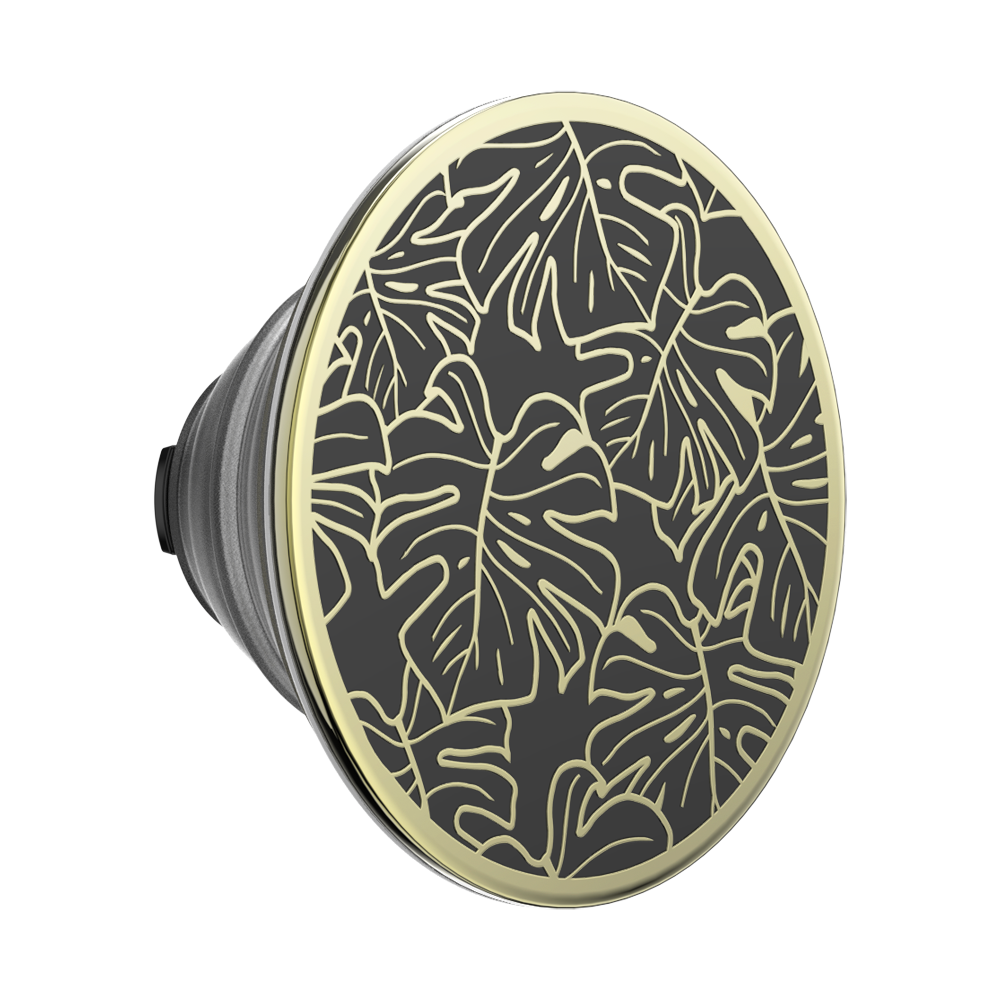 Enamel Monstera Black — MagSafe PopGrip - US 08255
