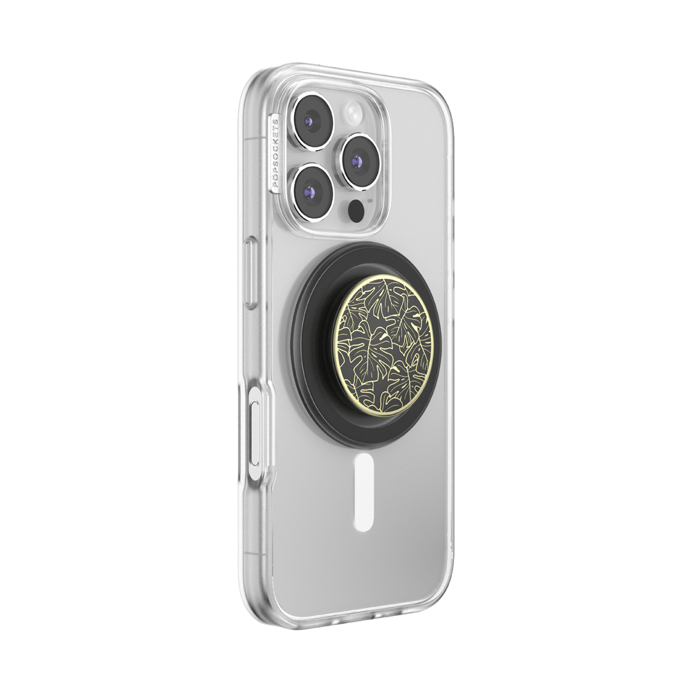 Enamel Monstera Black — MagSafe PopGrip - US 19917
