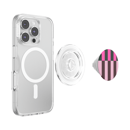 Pop of Pink Stripe — MagSafe PopGrip - US 20785