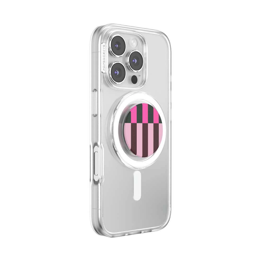 Pop of Pink Stripe — MagSafe PopGrip - US 80012