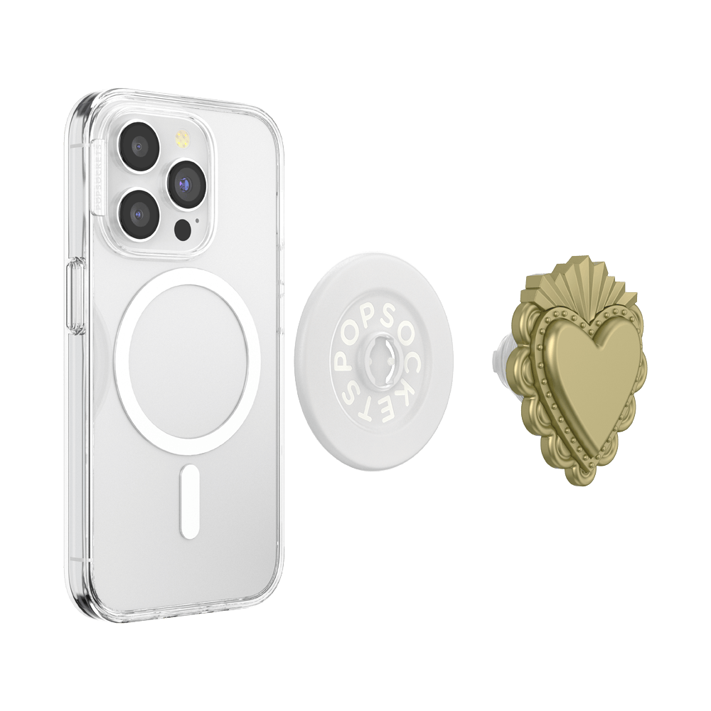 PopOut Sacred Heart Gold — MagSafe PopGrip - US 10529