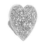 Confetti Heart Silver Sizzle —  PopTop - US 18492