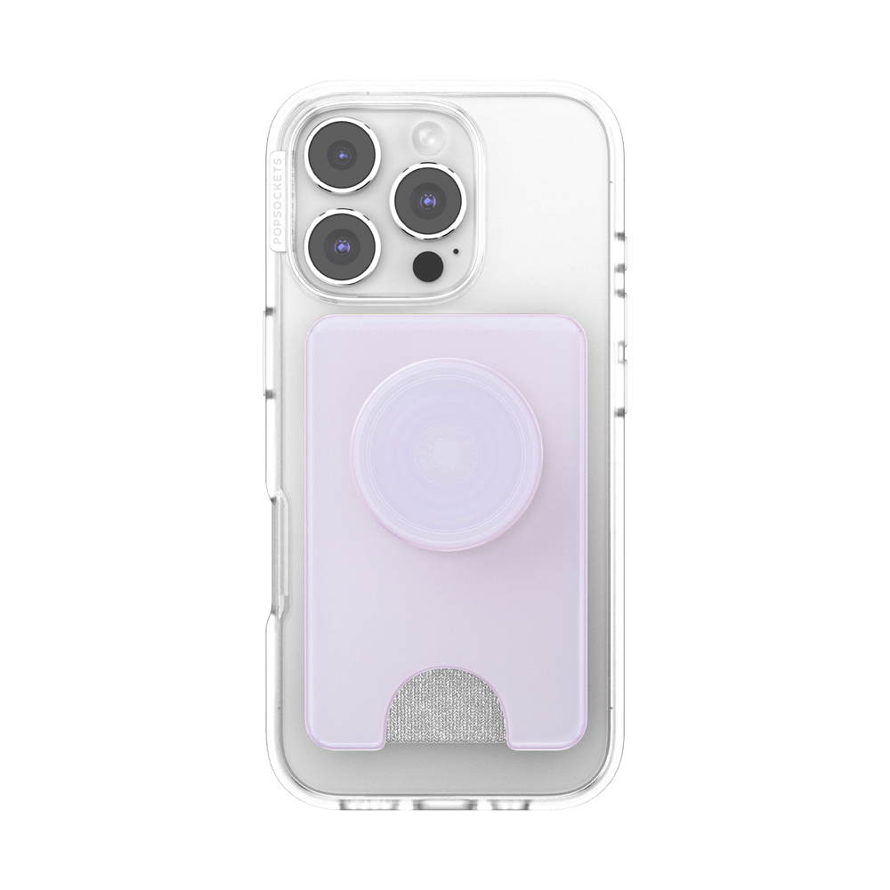 Opalescent White — MagSafe Kick-Out PopWallet+ & Stand - US 07105