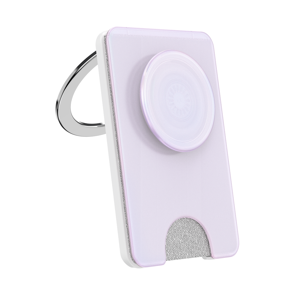 Opalescent White — MagSafe Kick-Out PopWallet+ & Stand - US 51346