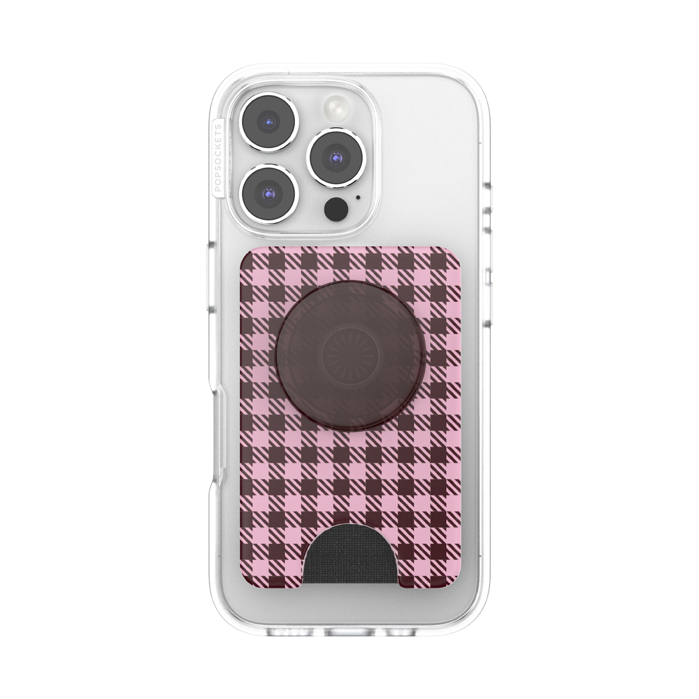 Black Cherry Gingham — MagSafe PopWallet+ - US 21133