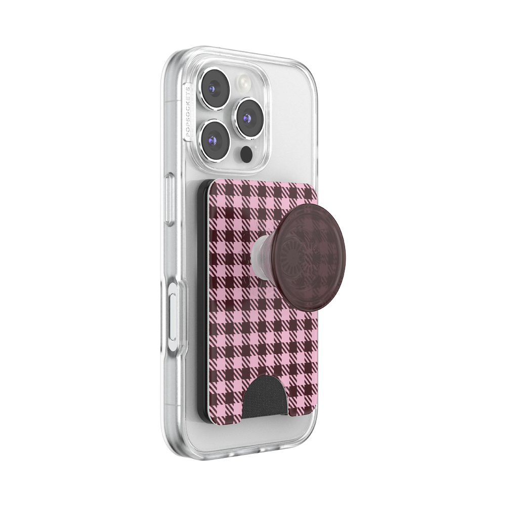 Black Cherry Gingham — MagSafe PopWallet+ - US 21133