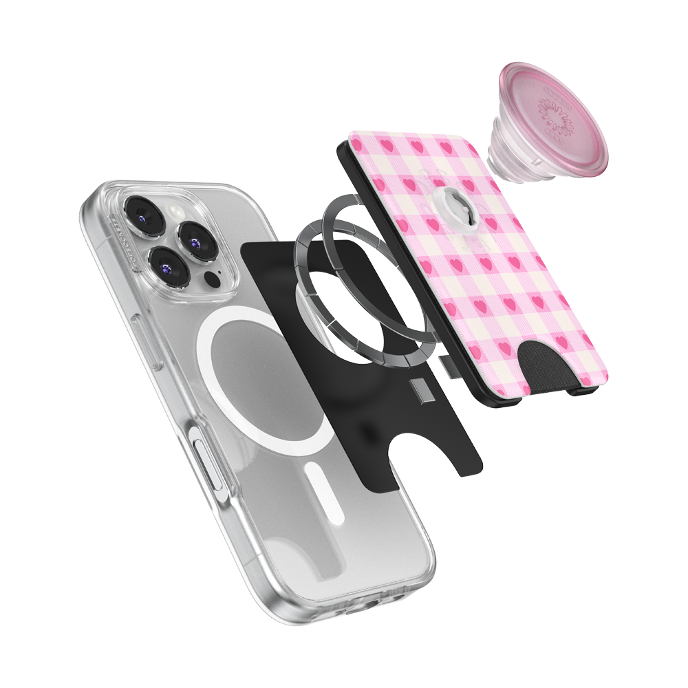 Blush Gingham — MagSafe PopWallet+ - US 16494