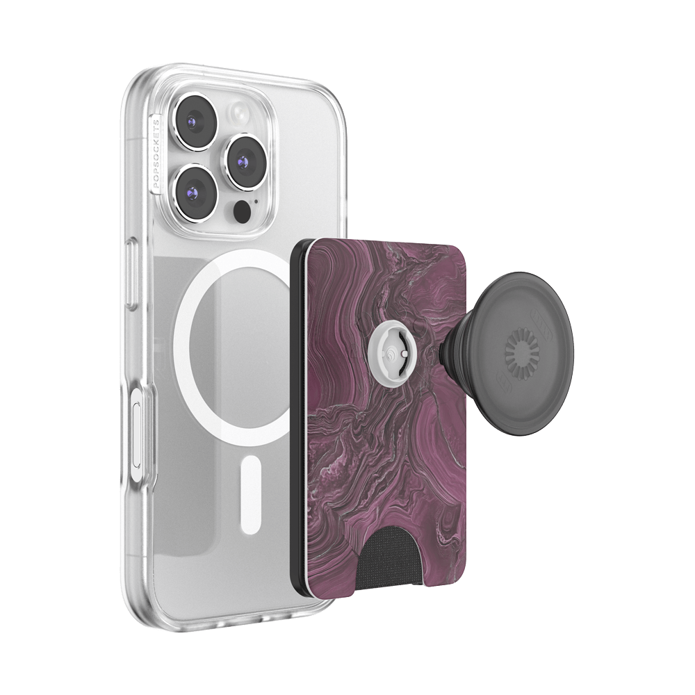 Burgundy Vein — MagSafe PopWallet+ - US 06171