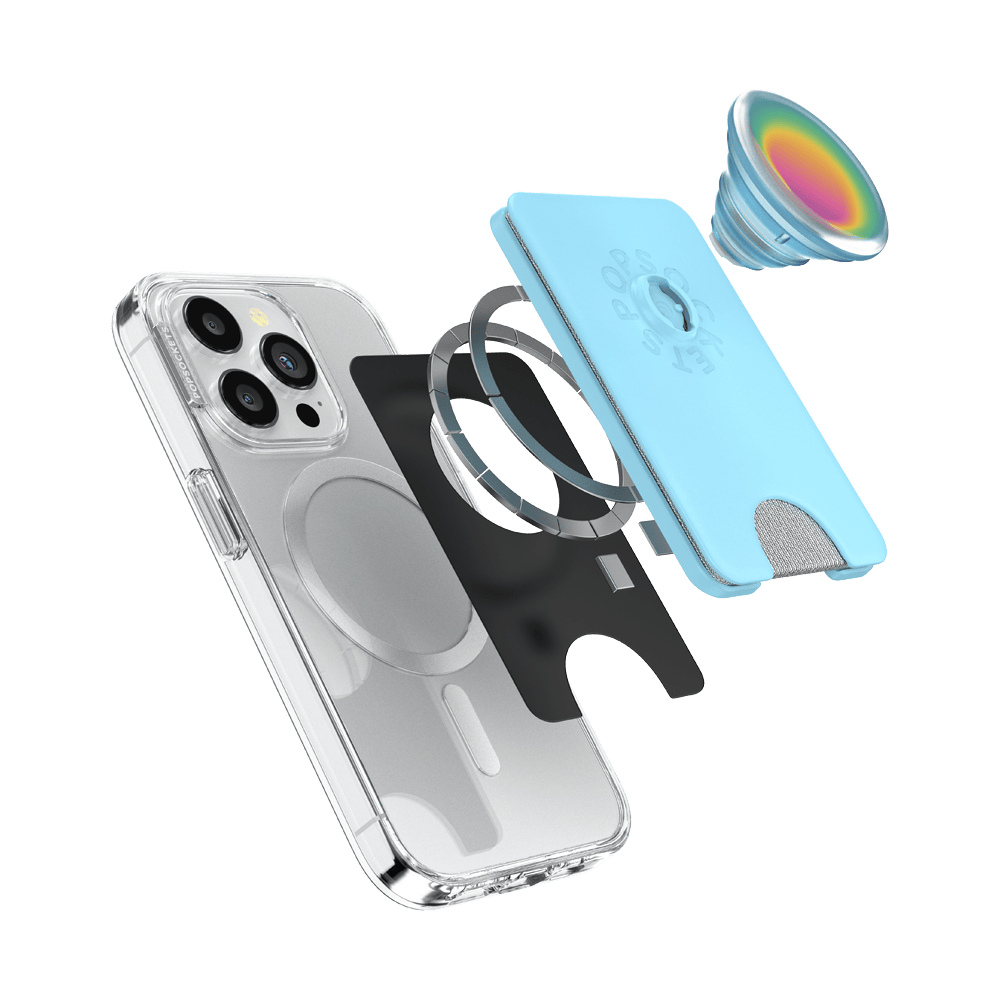 Butterfly Pea Blue Boca Aura — MagSafe PopWallet+ - US 28142
