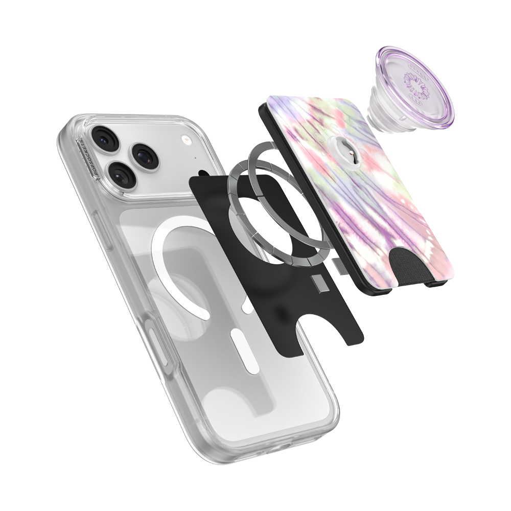 Coastal Tie-Dye Purple — MagSafe PopWallet+ - US 41589