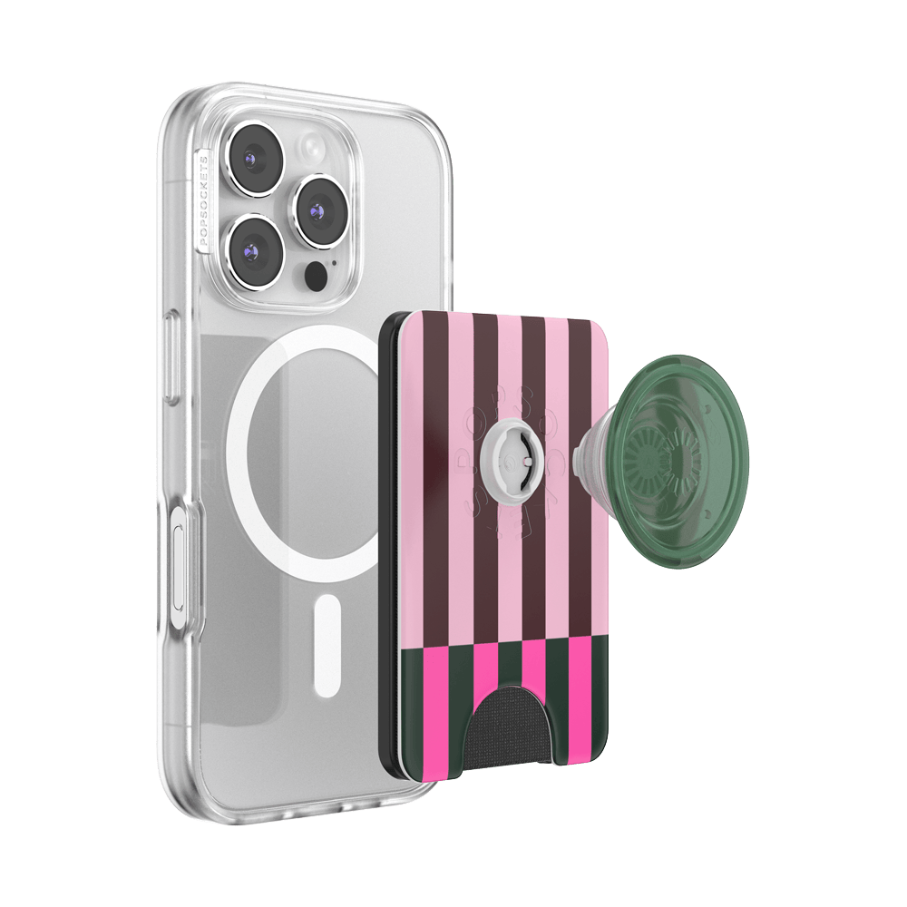 Pop of Pink Stripe — MagSafe PopWallet+ - US 05722