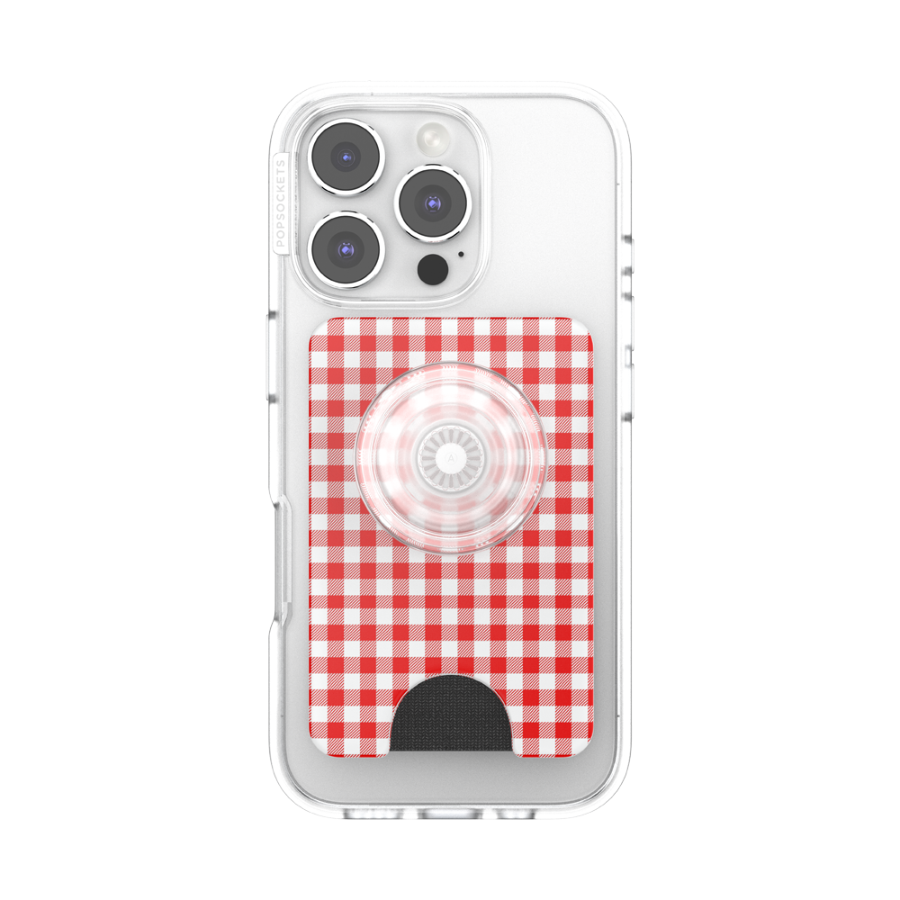 Red Gingham — MagSafe PopWallet+ - US 04765