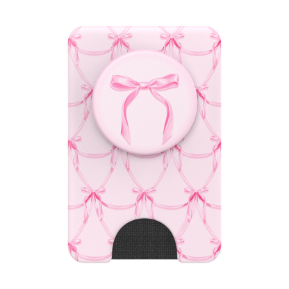 Satin Bow Blush — MagSafe PopWallet+ - US 30061