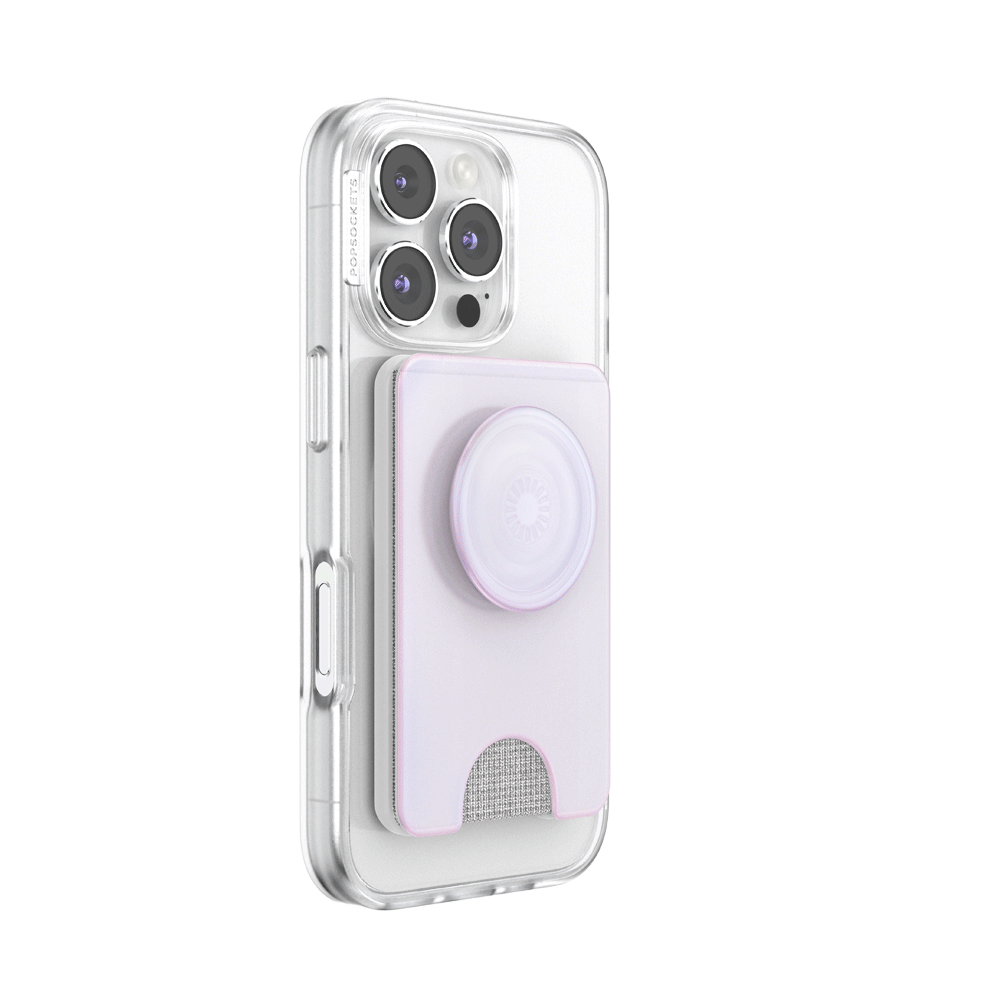 Opalescent White — MagSafe Kick-Out PopWallet+ & Stand - US 38980