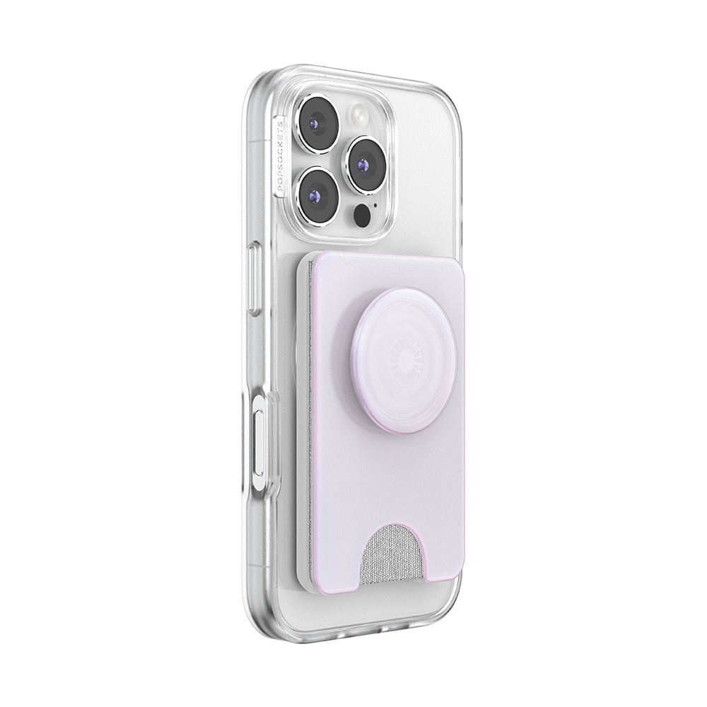 Opalescent White — MagSafe Kick-Out PopWallet+ & Stand - US 38980