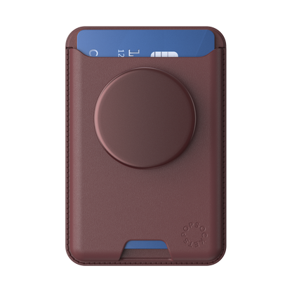 Aluminum Oxblood — Softgoods MagSafe PopWallet+ - US 50509