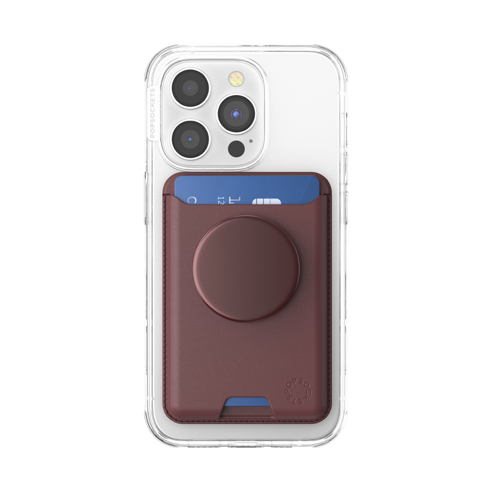 Aluminum Oxblood — Softgoods MagSafe PopWallet+ - US 64350
