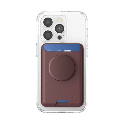 Aluminum Oxblood — Softgoods MagSafe PopWallet+ - US 24881