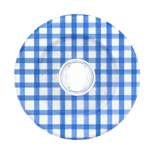 Gingham Blue —  MagSafe Round Base - US 10599