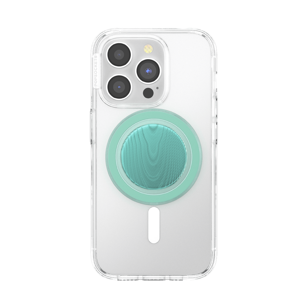 Aluminum Moire Turquoise — MagSafe PopGrip - US 57789