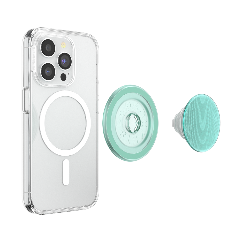 Aluminum Moire Turquoise — MagSafe PopGrip - US 98402