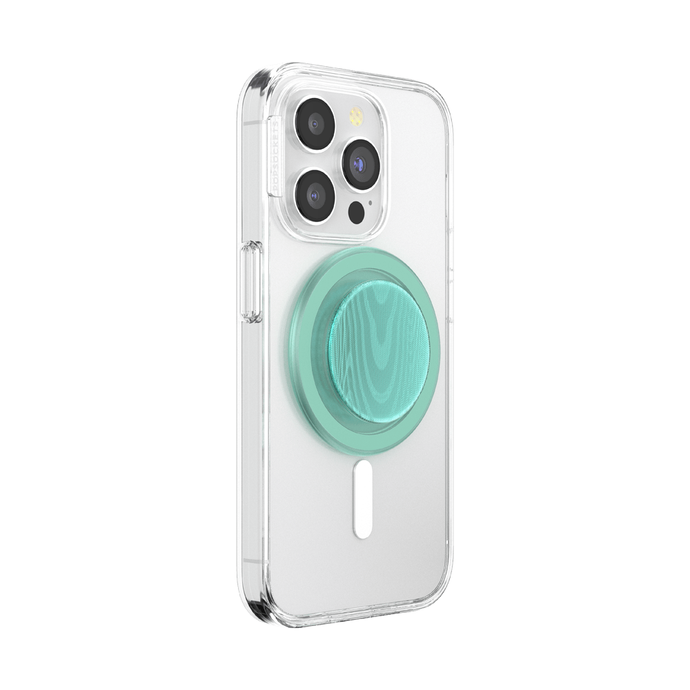 Aluminum Moire Turquoise — MagSafe PopGrip - US 14236