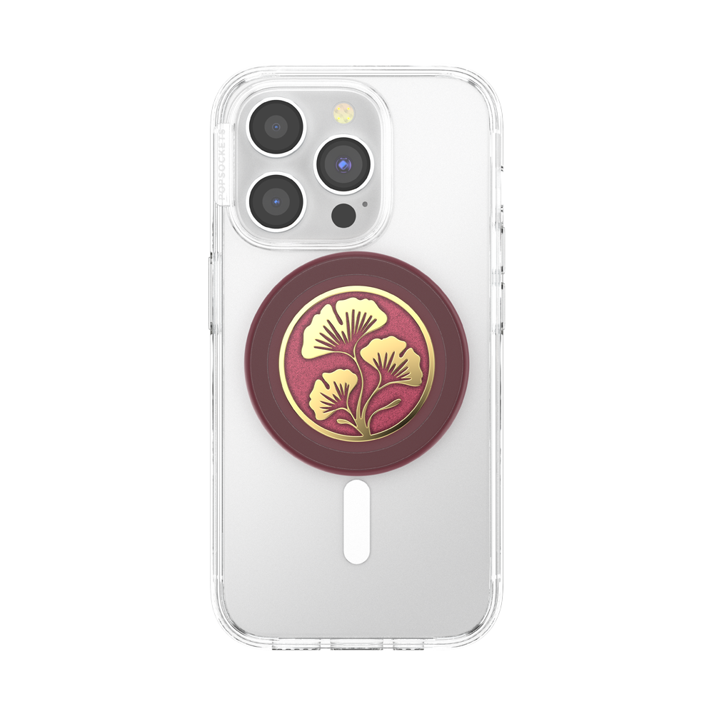 Enamel Ginkgo Oxblood — MagSafe PopGrip - US 57515