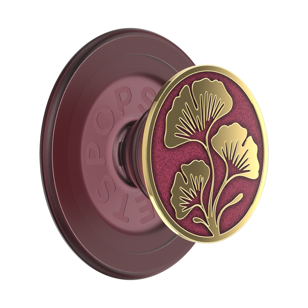 Enamel Ginkgo Oxblood — MagSafe PopGrip - US 57515