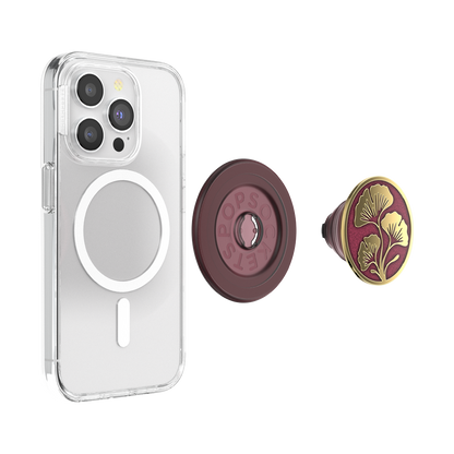 Enamel Ginkgo Oxblood — MagSafe PopGrip - US 23844