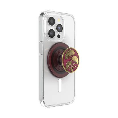 Enamel Ginkgo Oxblood — MagSafe PopGrip - US 23844