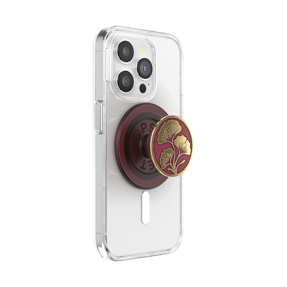 Enamel Ginkgo Oxblood — MagSafe PopGrip - US 13365