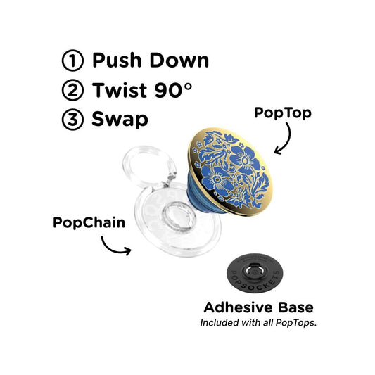 Enamel Lace Blue Vermeer — PopTop - US 88807