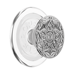 Enamel Silver Mandala — MagSafe PopGrip - US 16969