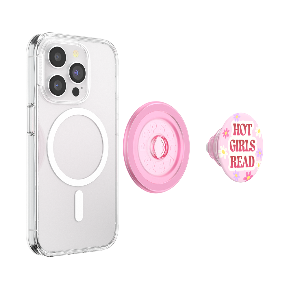 Hot Girls Read Pink — MagSafe PopGrip - US 36765