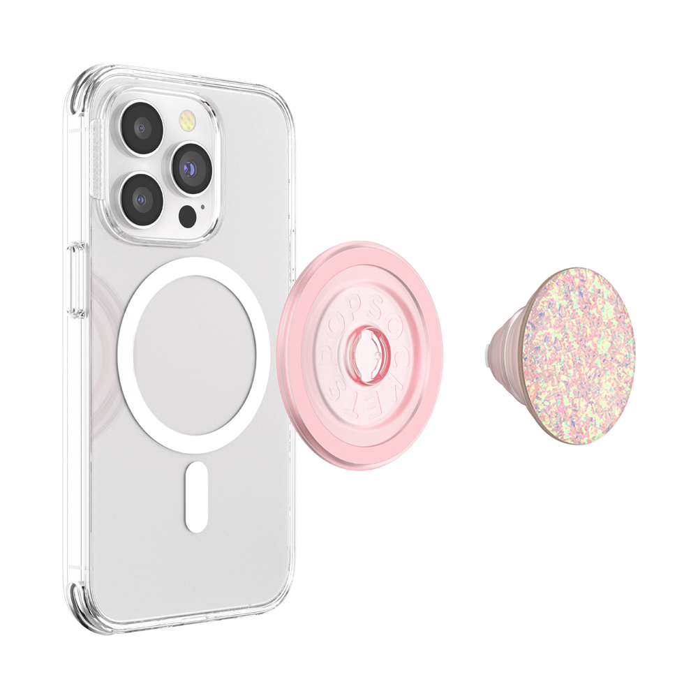 Iridescent Confetti Rose — MagSafe PopGrip - US 02481