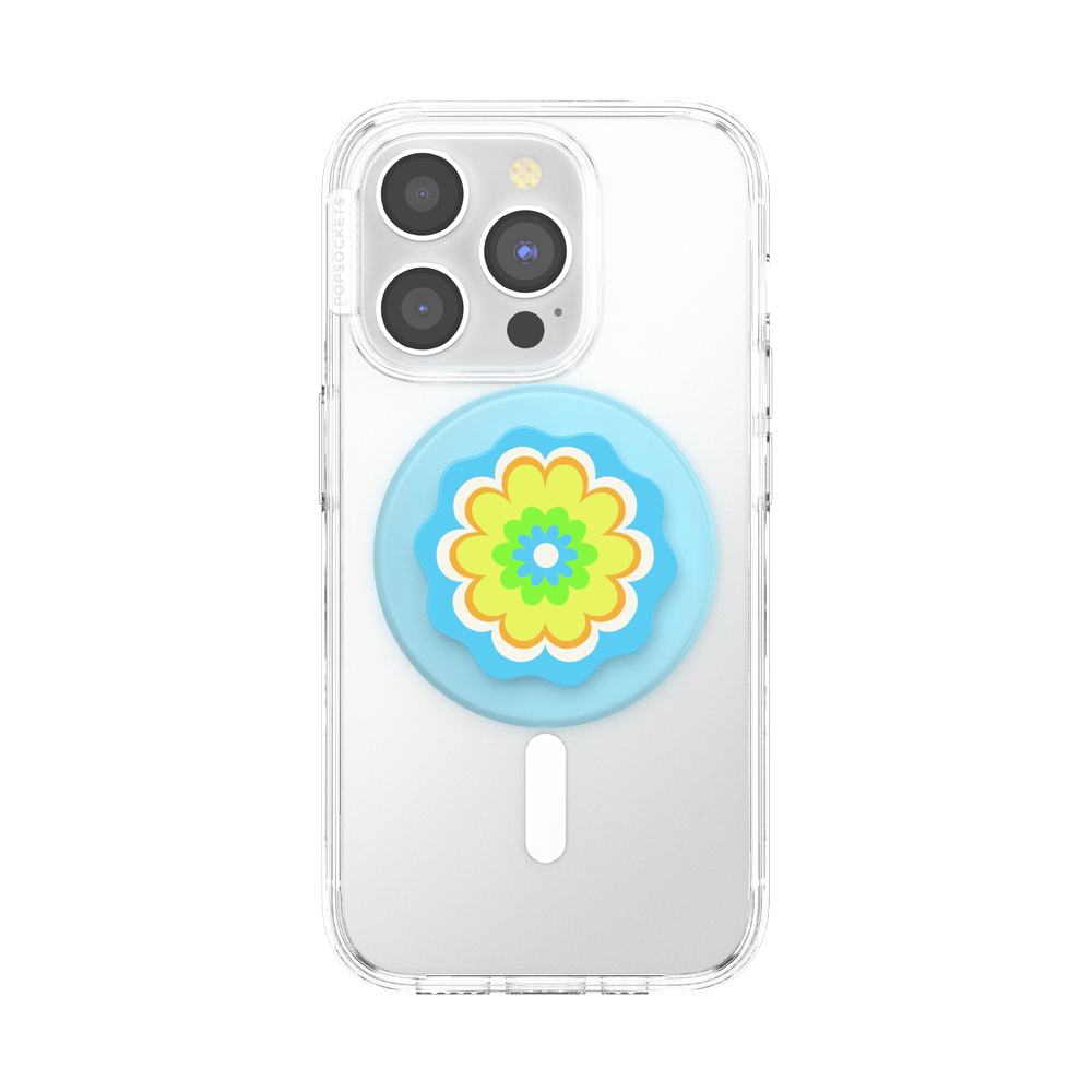 Molded Flower Kaleidoscope Blue — MagSafe PopGrip - US 52445